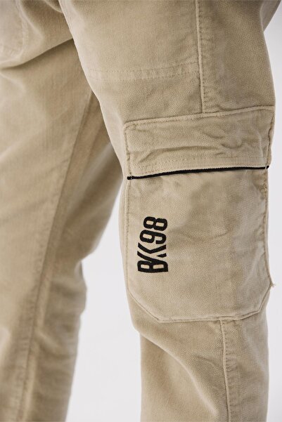 Bikkembergs Bg Store Boy's Beige Παντελόνι