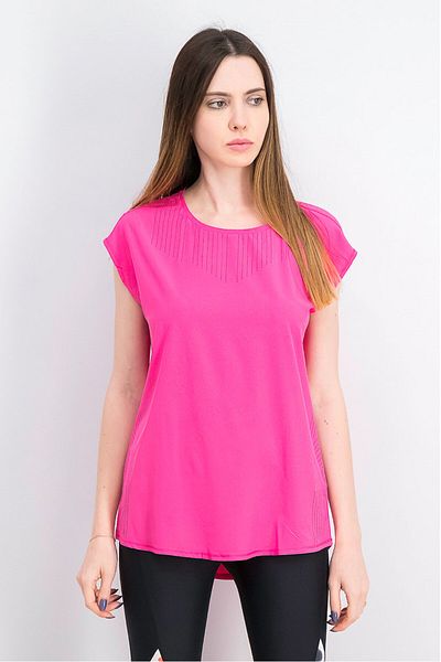 Tchibo Women Sportswear Fit Short Sleeve Outdoor Top, Pink