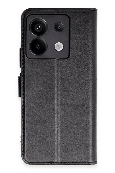 Bilişim Akademi Xiaomi Redmi Note 13 Pro 5G Kılıf Deri Kartlıklı Kılıf Kapakl...