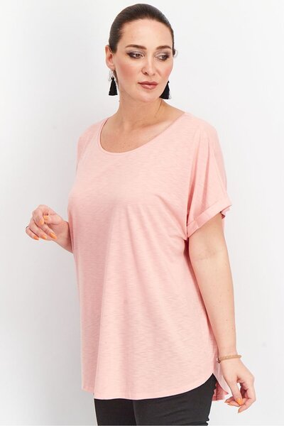 Tchibo Women Sportswear Fit Short Sleeve Training Top, Pink