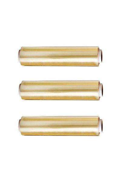 ORG AMBALAJ Stretch Film 30 cm X 100 Meters Bulk Food Stretch 3 Pieces