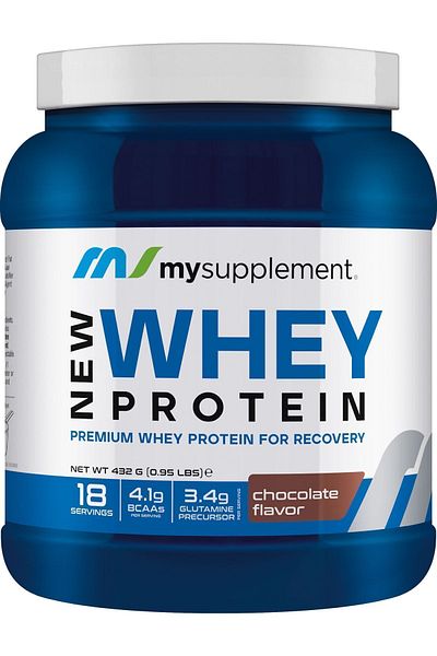 MYSUPPLEMENT Advantage Pack of 2 Whey Protein Powder Shaker Gift (Chocolate - Strawberry)