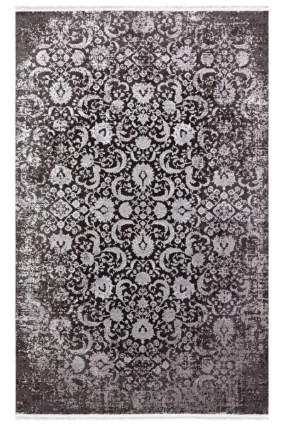 Eko Halı CORDOBA NEW DB 02 ANTRASIT GREY NW Parlak Yüksek Alçak Dokulu Modern...