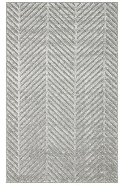 Eko Halı ZENITH ZNT 04 GREY  Yüksek Alçak Dokulu Naturel Yün ve Viskon Modern...