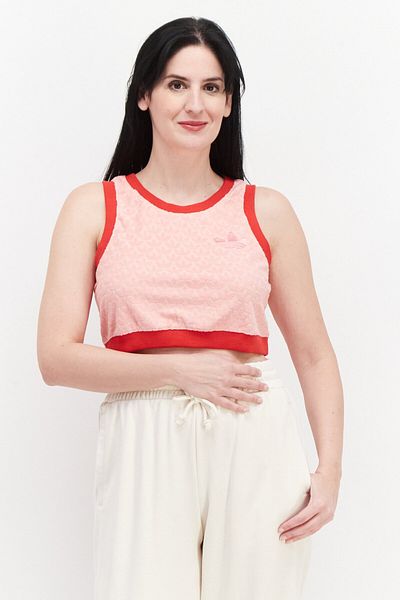 adidas Women Sportswear Fit Sleeveless Outdoor Tank Top, Pink