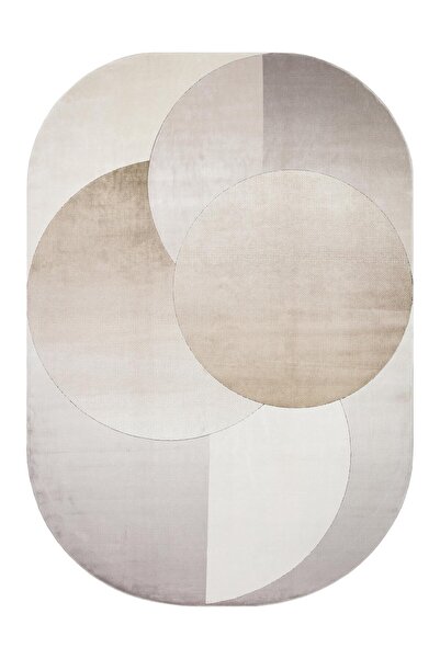 Eko Halı MERANO MRN 06 CREAM GOLD Geometrik Desenli Yüksek Kalite Sık Dokuma ...