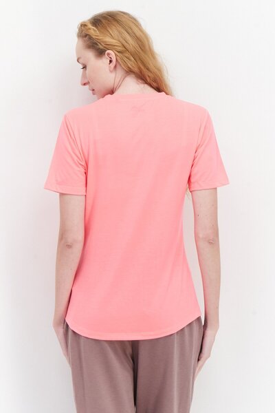 Ellesse Women Sportswear Fit Short Sleeve Training T-Shirt, Neo Pink