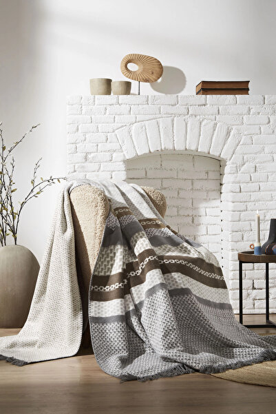 Özdilek Özdilek Fagure Retaz Double Cotton Blanket 180X220 cm
