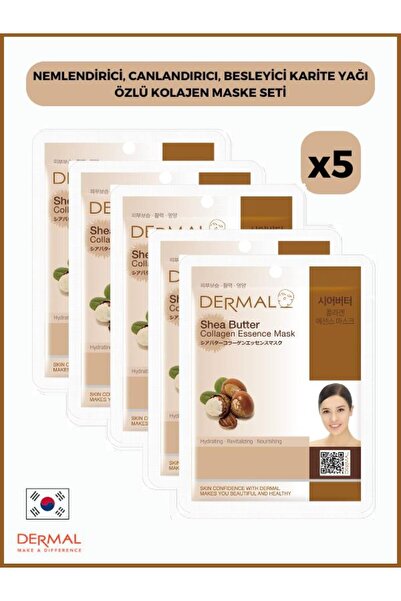 Dermal 23 Gr 5 Pieces - Moisturizing, Revitalizing and Nourishing Shea Butter...