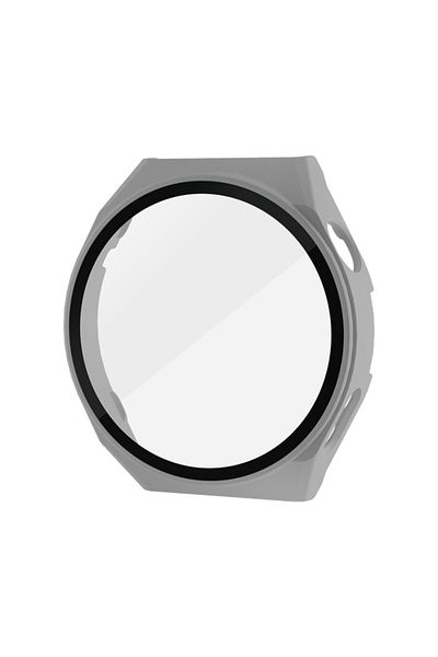 NewFace Huawei Watch Gt3 Pro 43mm Dota Glass Case Screen Protector - Gray Alsat