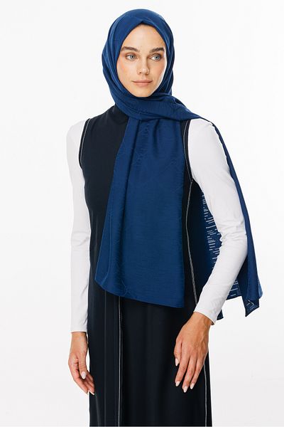 Mooncorn Σάλι ζακάρ με μοτίβο Navy Blue Moon Is