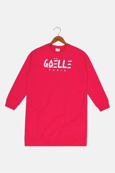 Gaelle Paris سويت شيرت بشعار العلامة التجارية بأكمام طويلة وياقة دائرية للفتي...