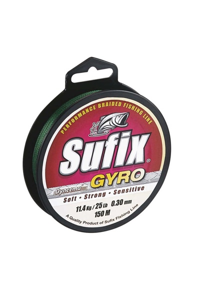 SUFIX Žica za pecanje Gyro Braid DEEP GREEN - 0.35MM - 100MT - 13.6KG