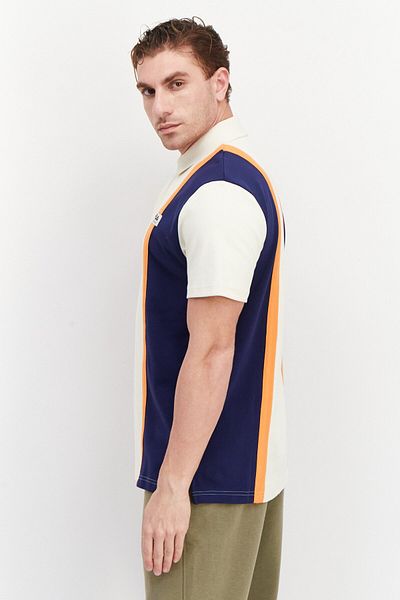 Fila Men Sportswear Fit Brand Logo Training Polo Shirt, Off White