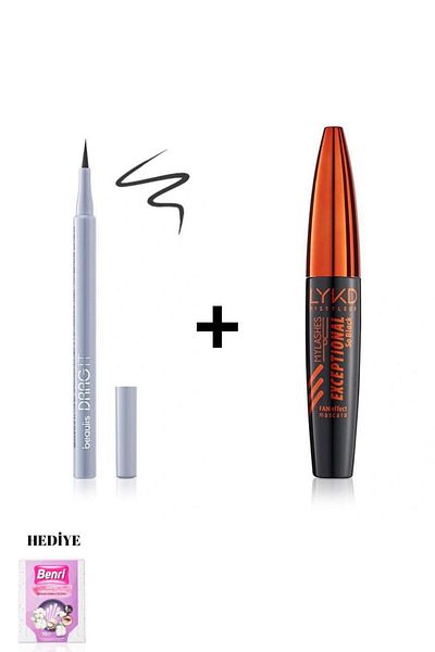 beaulis Ibeaulis Drag It Inkpen - Felt Tip Eyeliner and Fan Effect Curling Mascara