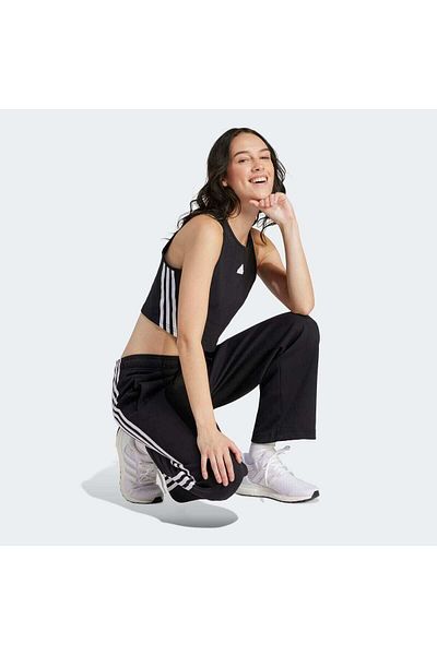adidas Future Icons 3 Stripes Women's Black Crew Neck Tank Top