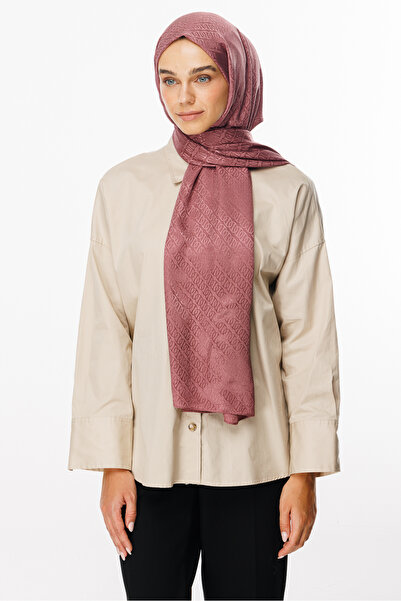 Mooncorn Γυαλιστερό σάλι ζακάρ με μοτίβο Dusty Rose Forever