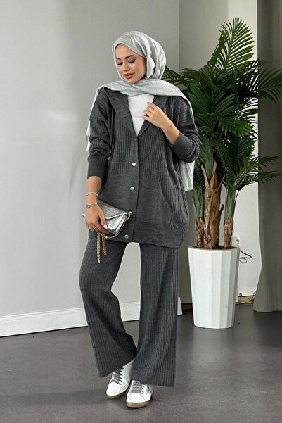 Şulemoda Giyim Σετ πλεκτά σε γκρι Minel