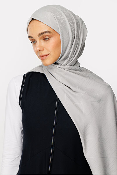 Mooncorn Ασημί Moon Is Pattern Σάλι Ζακάρ