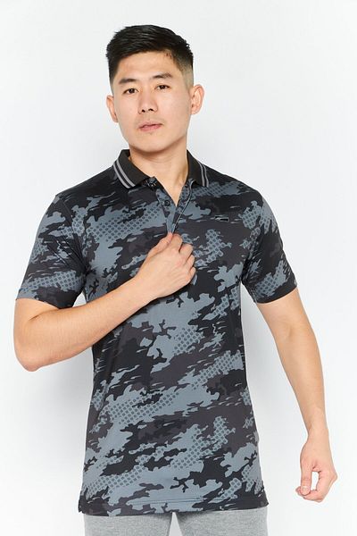 Puma Men Sportswear Fit Short Sleeve Training Polo Shirt, Black