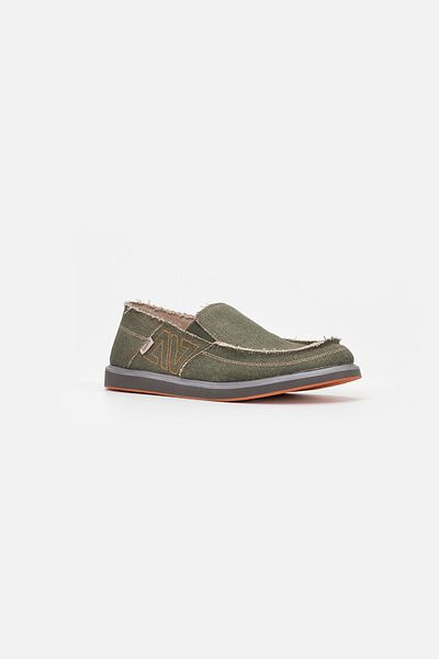 Vaneda 1331 Model Linen Linen Espadrille Men's Shoes - Khaki