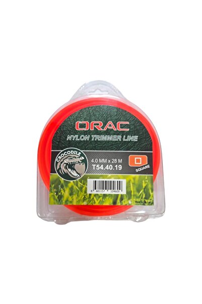 Orac 4.00 mm 28 mt.Kare Turuncu Tırpan Misinası