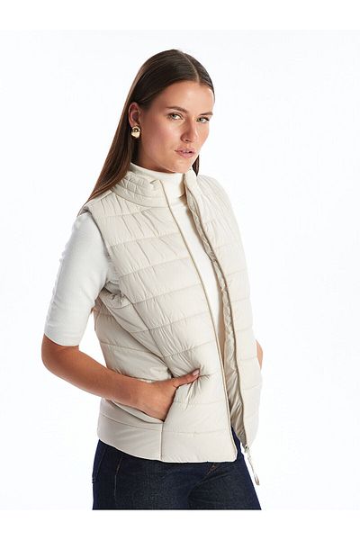 LC Waikiki Lcwk Stand Collar Women's Puffer Vest