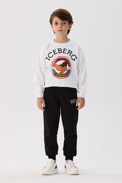 Iceberg Bg Store Boy's Black Sweatpants