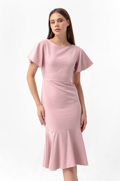 Lafaba Women's Powder Flounce Midi Dress