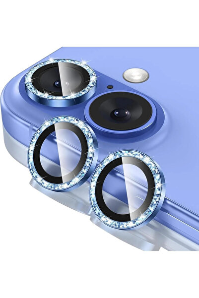 Genel Markalar İphone 16 taşlı lüx şık görünümlü parlak kamera koruyucu lens ...