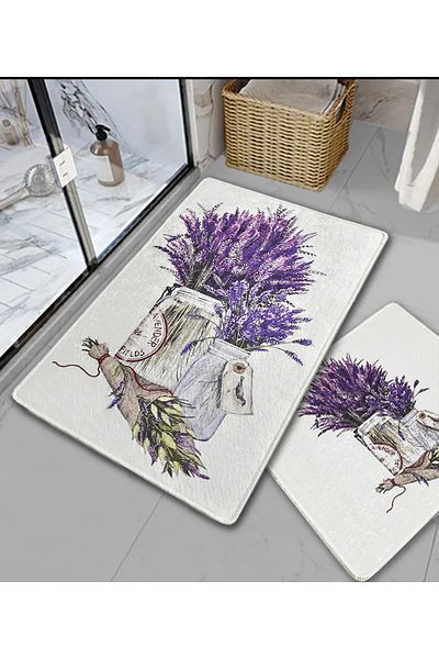 Chilai Home Set de 2 covorașe de baie Purpura Djt Set de toaletă