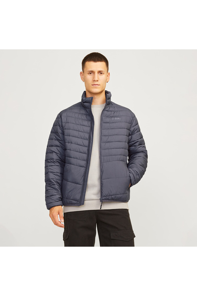 Jack & Jones Jack&Jones State Packable Puffer Colar Erkek Siyah Dik Yaka Mont