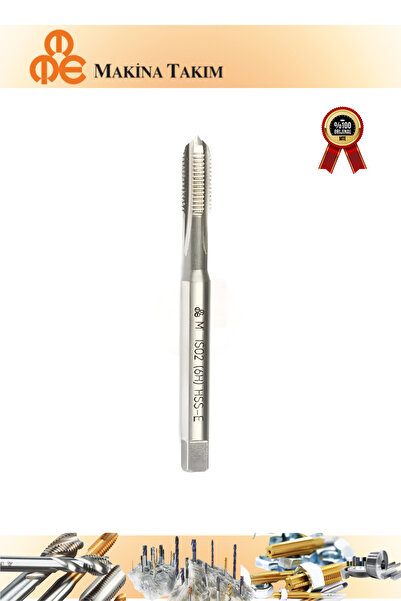 Makina Takım MTE M4x0,7 Normal Vidalı Düz Kanallı Makina Kılavuzu HSS - E DIN...