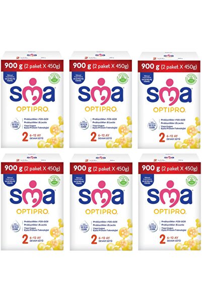 SMA Optipro 2 Probiyotik Devam Sütü 900 gr 6 Adet