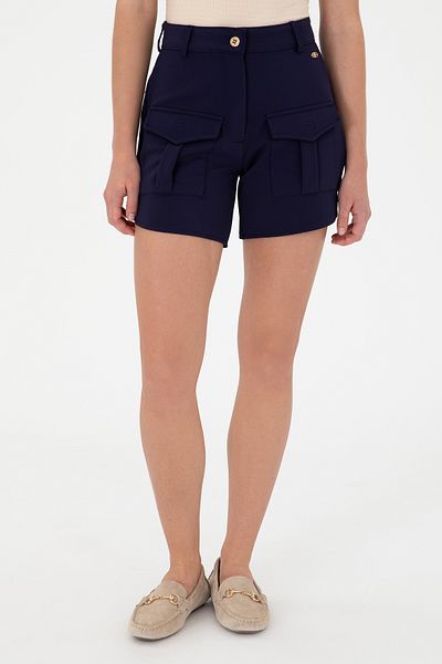 U.S. Polo Assn. Pantaloni scurți tricotați de damă bleumarin 50281899 -VR033