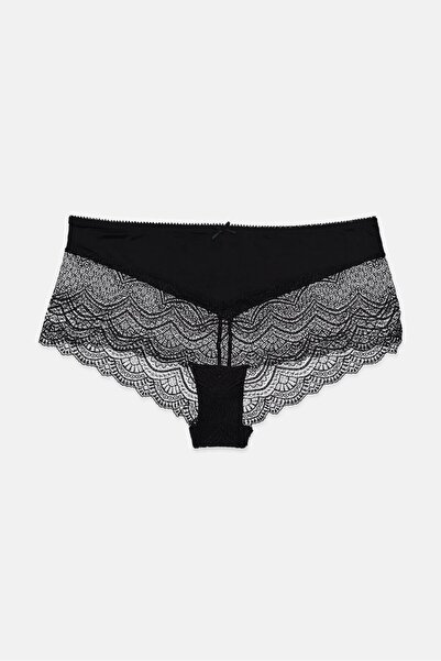 Tchibo ملابس داخلية نسائية من الدانتيل قطعة واحدة، باللون الأسود