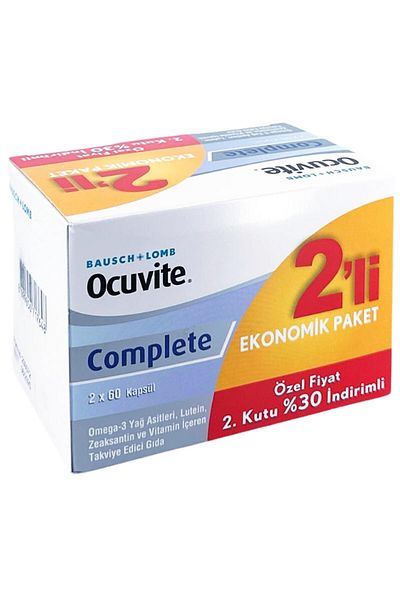 Bausch & Lomb Ocuvite complete 2 pack economic package 2 x 60 capsules