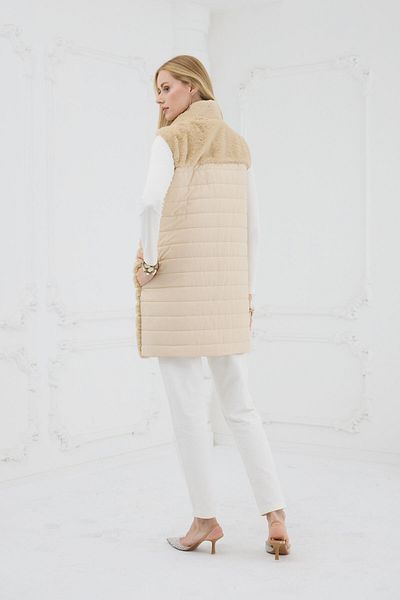Moodbasic MB28.51 VESTĂ DE PIELE COTITĂ PE SPATE