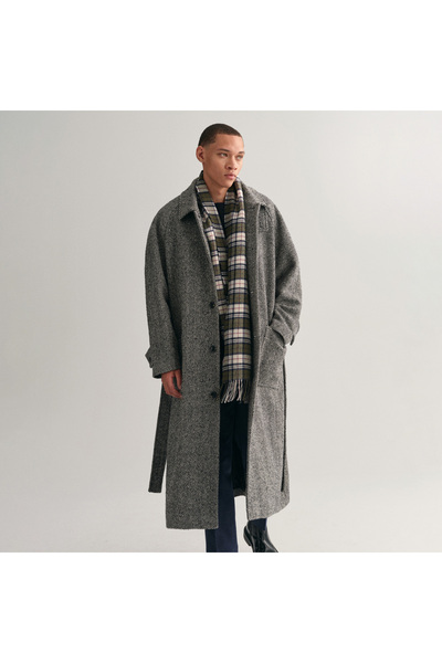 Gant Unisex Yeşil Kareli Atkı