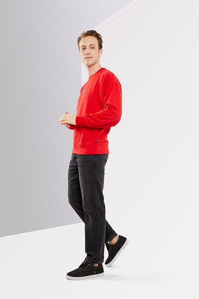 DKNY Sport Men Sportswear Fit Long Sleeves Outdoor Sweatshirt, Red