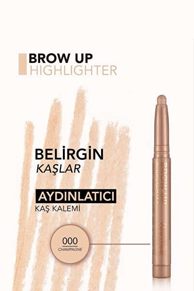 Flormar Asansörlü Aydınlatıcı Kaş Kalemi Uçuk Kahve -brow Up Highlighter Pencil-000 Champagne-8690604622269