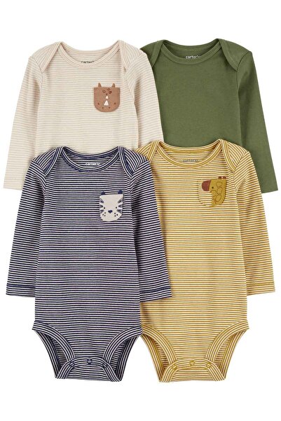 Carter's Erkek Bebek Uzun Kollu Body Set 4'lü Paket