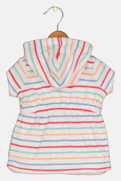 Carter's Toddlers Girl Stripe Hoodie, White