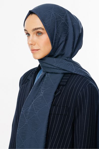 Mooncorn Anthracite Moon Is Pattern Jacquard Shawl