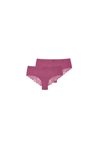 Tchibo Womens 2 Brazilian Briefs, Berry