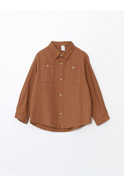 LC Waikiki Long Sleeve Basic Baby Boy Shirt