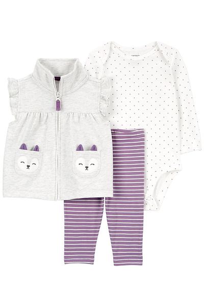 Carter's Baby Girl Vest Set 3 Pack