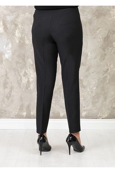 EVEN plus size Narrow Leg Black Plus Size Trousers