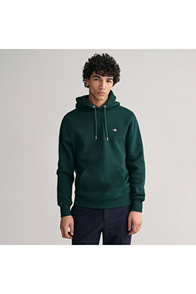 Gant Чоловічий зелений світшот з капюшоном Regular Fit