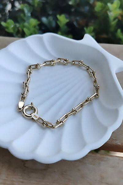 Utku Kuyumculuk 14 AYAR ATAÇ ARASI TOPLU TASARIM ALTIN BİLEKLİK